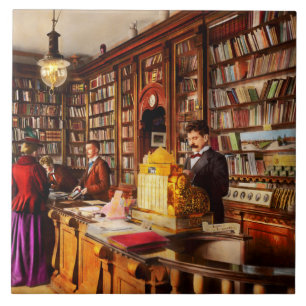 Azulejo De Cerâmica Biblioteca - Uma ideia inovadora 1895