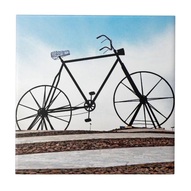 Azulejo De Cerâmica bicicleta (Frente)