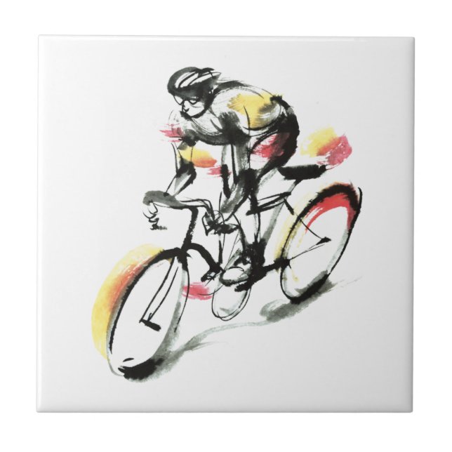 Azulejo De Cerâmica Bicicleta de estrada (Frente)