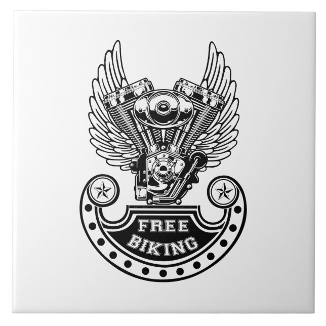 Azulejo De Cerâmica bicicleta gratuita (Frente)
