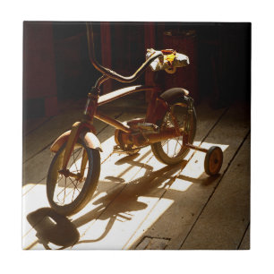 Azulejo De Cerâmica Bicicleta infantil na antiga moenda