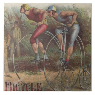 Azulejo De Cerâmica Bicicletas de Alta Roda Vitoriana