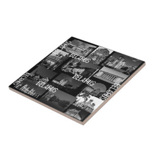 Azulejo De Cerâmica Bielorrússia Б е л а р у с Poster de Minsk