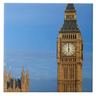 Azulejo De Cerâmica Big Ben e construção do parlamento