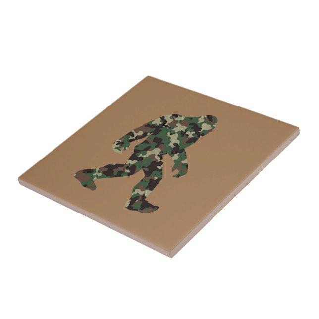 Azulejo De Cerâmica Bigfoot Sasquatch Camo (Lateral)