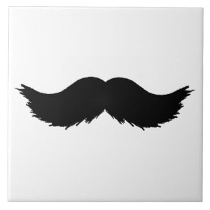 Azulejo De Cerâmica Bigode Preto