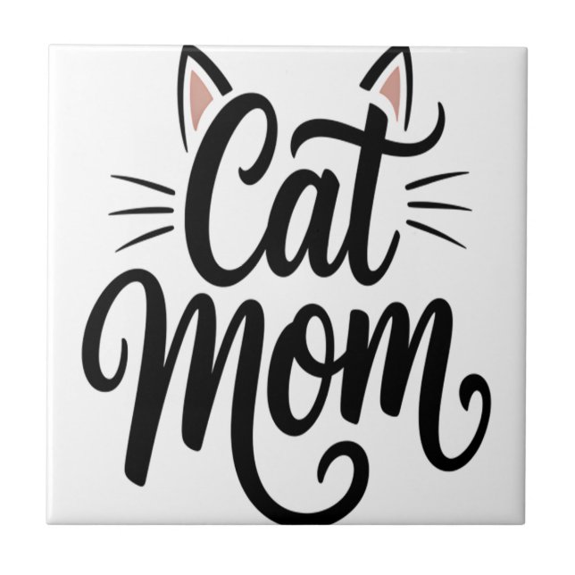 Azulejo De Cerâmica Bigodes e Orelhas de Mãe de Gato (Frente)