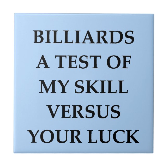 Azulejo De Cerâmica bilhar (Frente)