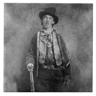 Azulejo De Cerâmica Billy The Kid, Antigo Oeste Americano