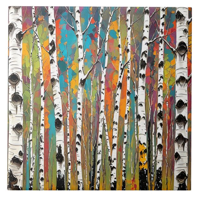 Azulejo De Cerâmica Birch Woods Thunder_Cove (Frente)