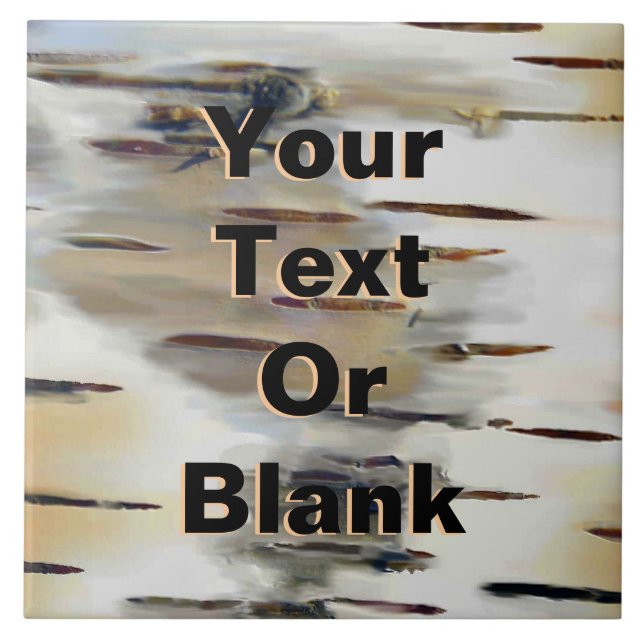 Azulejo De Cerâmica Birchbark (Frente)