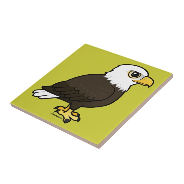 Azulejo De Cerâmica Birdorable Bald Eagle (Lateral)