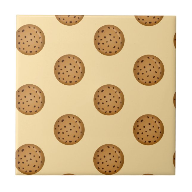 Azulejo De Cerâmica Biscoito de Chocolate Chip  (Frente)