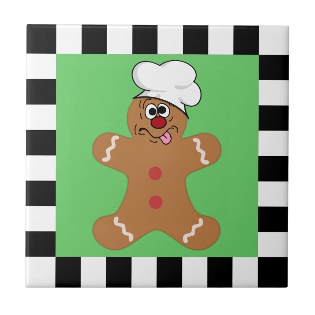 Azulejo De Cerâmica Biscoito Gingerbread (Frente)