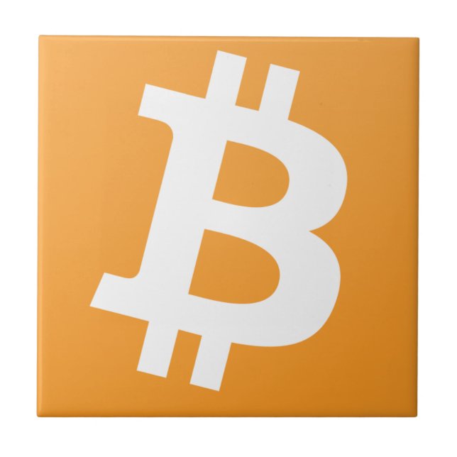 Azulejo De Cerâmica Bitcoin (Frente)