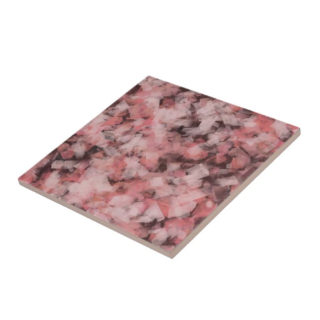 Azulejo De Cerâmica Black Gray Pink White Modern Geometric Abstract  (Lateral)