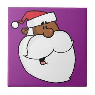 Azulejo De Cerâmica Black Santa Claus