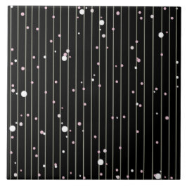 Azulejo De Cerâmica Black Striped