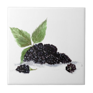 Azulejo De Cerâmica Blackberry Bramble fruta