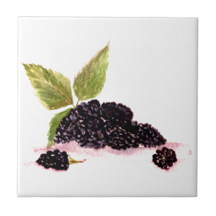 Azulejo De Cerâmica Blackberry Bramble fruta