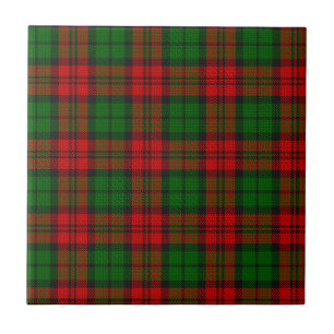 Azulejo De Cerâmica Blackwatch Campbell Tartan Red Green Xadrez