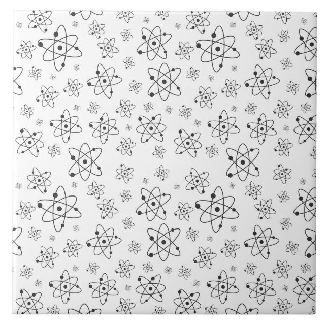 Azulejo De Cerâmica bloco de átomos em movimento (Frente)