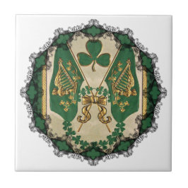 Azulejo De Cerâmica Bloco de Boas-vindas do Dia de São Patrício