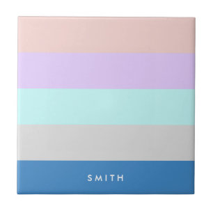 Azulejo De Cerâmica bloco roxo da cor de azul cinzento da hortelã do