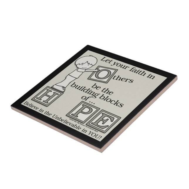 Azulejo De Cerâmica Blocos de construção da HOPE (Lateral)