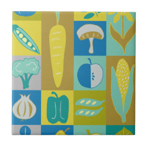Azulejo De Cerâmica Blocos de vegetais II