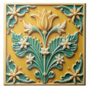 Azulejo De Cerâmica Blogue primavera Amarelo