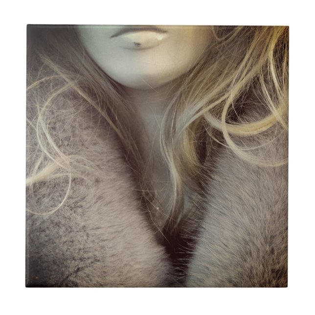 Azulejo De Cerâmica Blonde Mannequin (Frente)