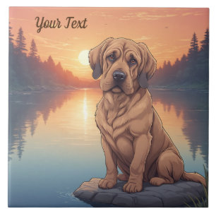 Azulejo De Cerâmica Bloodhound por Lake