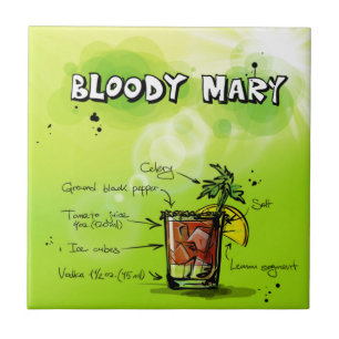 Azulejo De Cerâmica Bloody Mary Recipe