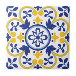 Azulejo De Cerâmica Bloom do Mediterrâneo
