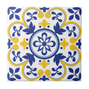Azulejo De Cerâmica Bloom do Mediterrâneo