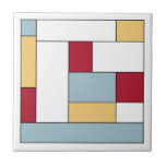 Azulejo De Cerâmica Bloqueio de Cor do Meio século Azul Amarelo Vermel<br><div class="desc">Este fabuloso azulejo cerâmico moderno do século médio apresenta blocos retangulares de cores em azul claro,  amarelo,  vermelho,  branco e preto. Adicione uma pop de diversão ao seu projeto de tiling!</div>