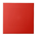 Azulejo De Cerâmica Bloqueio de cores - Vermelho<br><div class="desc">Azulejo de cor sólida para azulejos de Tema Verde</div>