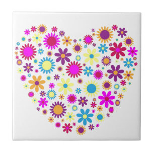 Azulejo De Cerâmica Blossomas Felizes