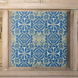 Azulejo De Cerâmica Blue Art Nouveau