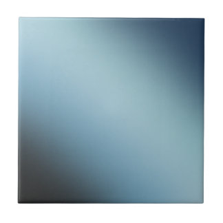 Azulejo De Cerâmica Blue Black Ombre Gradient Blur Abstract Design