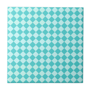 Azulejo De Cerâmica Blue Combination Diamond Patterno de Shirley Taylo