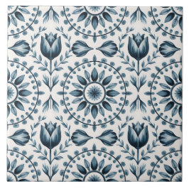 Azulejo De Cerâmica Blue Dutch Delft Pattern 