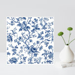 Azulejo De Cerâmica Blue Floral French Vintage Art<br><div class="desc">Traga um toque de elegância francesa clássica para sua casa com este azulejo de cerâmica floral azul. Com um belo design floral de inspiração francesa sobre um fundo branco nítido, este azulejo exude o estilo do eterno e a sofisticação. Perfeito para instalações de parede, sotaques de backsplash ou projetos decorativos,...</div>