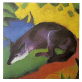 Azulejo De Cerâmica Blue Fox (por Franz Marc)