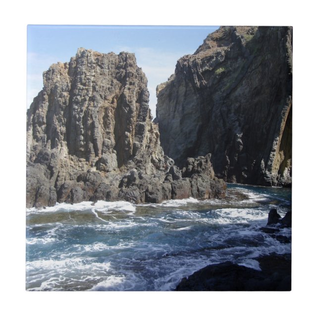 Azulejo De Cerâmica Blue Hawaiian Cove (Frente)