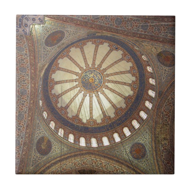 Azulejo De Cerâmica Blue Mosque Interior Istambul, Turquia (Frente)