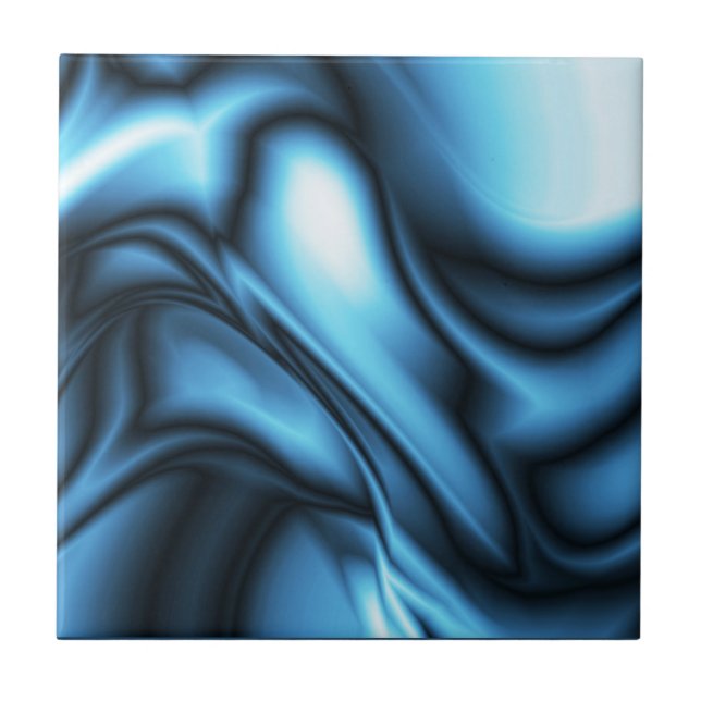 Azulejo De Cerâmica Blue Silk wave (Frente)