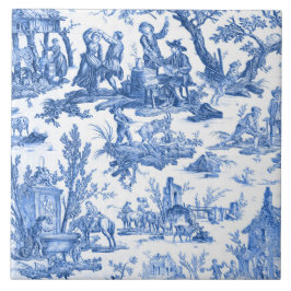 Azulejo De Cerâmica Blue Toile de Jouy