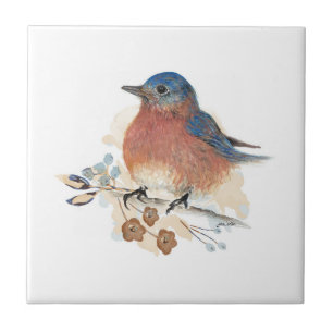 Azulejo De Cerâmica Bluebird Art